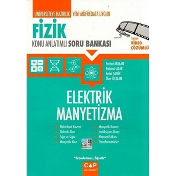 Çap Yayınları Fizik Elektrik Manyetizma Konu Anlatımlı Soru Bankası Balamir Açar