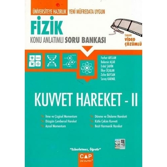 Çap Yayınları Fizik Kuvvet Hareket 2 Konu Anlatımlı Soru Bankası Balamir Açar