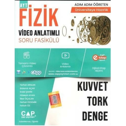 Çap Yayınları Fizik Kuvvet Tork Denge Konu Anlatımlı Soru Bankası Çap Yayınları