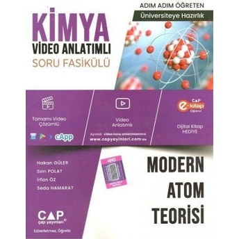 Çap Yayınları Kimya Modern Atom Teorisi Konu Anlatımlı Soru Bankası Komisyon