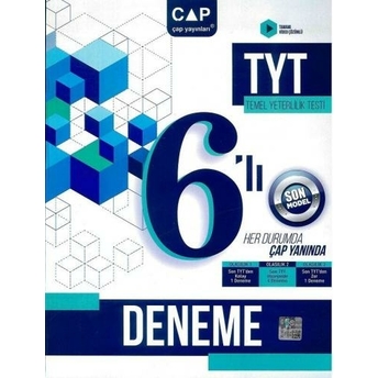 Çap Yayınları Tyt 6 Lı Deneme Komisyon