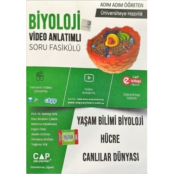 Çap Yayınları Tyt Ayt Biyoloji Yaşam Biyolojisi Soru Fasikülü Komisyon