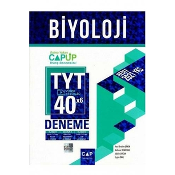 Çap Yayınları Tyt Biyoloji 40X6 Video Çözümlü Deneme Komisyon