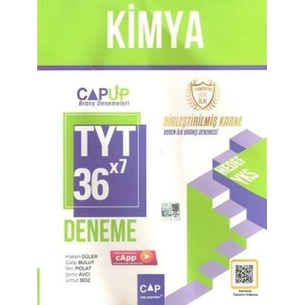 Çap Yayınları Tyt Kimya 36 X 7 Up Deneme Hakan Güler