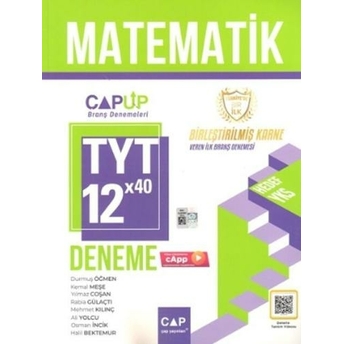 Çap Yayınları Tyt Matematik 12 X 40 Up Deneme Komisyon