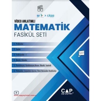 Çap Yayınları Tyt Matematik Seti Tamamı Video Çözümlü Komisyon