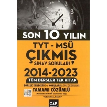 Çap Yayınları Tyt Msü Son 10 Yılın Çıkmış Soruları Komisyon