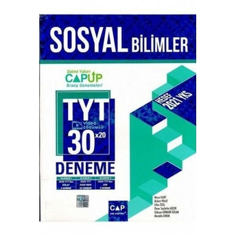 Çap Yayınları Tyt Sosyal Bilimler 30X20 Video Çözümlü Deneme Komisyon