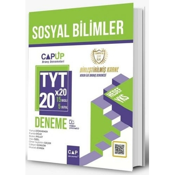 Çap Yayınları Tyt Sosyal Bilimler Birleştirilmiş Karne 20X20 Up Deneme Komisyon