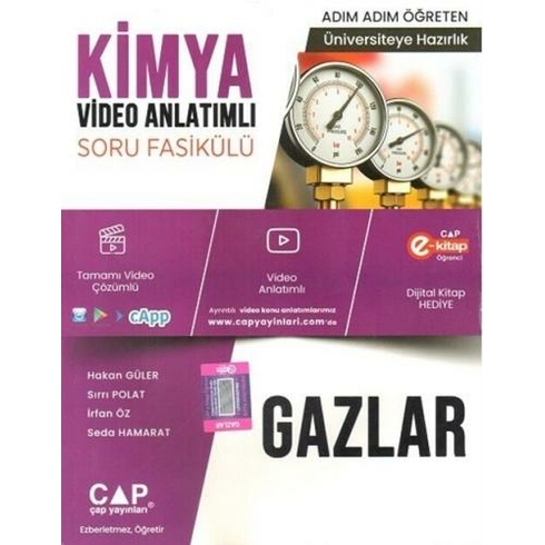 Çap Yayınları Üniversiteye Hazırlık Kimya Gazlar Konu Anlatımlı Soru Bankası Hakan Güler