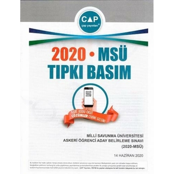 Çap Yayınları Üniversiteye Hazırlık Msü 2020 Tıpkı Basım Komisyon