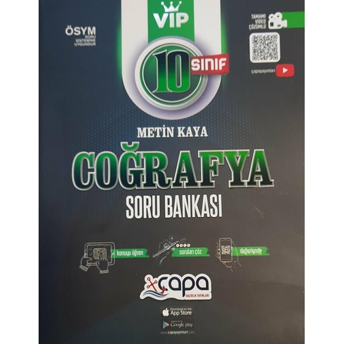 Çapa Yayınları 10. Sınıf Coğrafya Soru Bankası