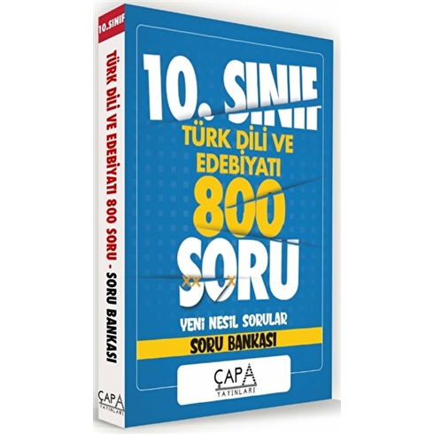 Çapa Yayınları 10.Sınıf Türk Dili Ve Edebiyatı Soru Bankası Çapa Yayınları