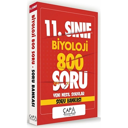 Çapa Yayınları 11. Sınıf Biyoloji Soru Bankası