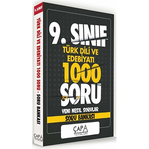 Çapa Yayınları 9.Sınıf Türk Dili Ve Edebiyatı Soru Bankası Çapa Yayınları