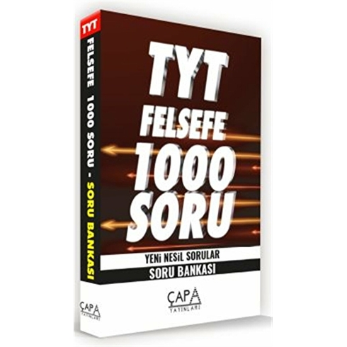 Çapa Yayınları Tyt Felsefe Soru Bankası