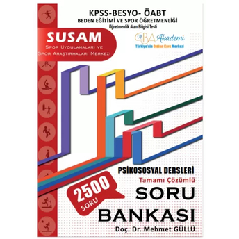 Cba Akademi Öabt Beden Eğitimi Susam Psikososyal Dersleri Soru Bankası Çözümlü Mehmet Güllü