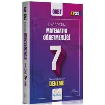 Cba Akademi Öabt Ilköğretim Matematik Öğretmenliği 7 Deneme Çözümlü Danyal Soybaş