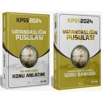 Cba Yayınları 2024 Kpss Vatandaşlığın Pusulası Konu Soru 2'Li Set Ali Koç