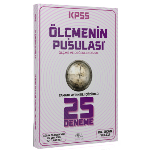 Cba Yayınları Kpss Eğitim Bilimleri Ölçme Ve Değerlendirme 25 Deneme Çözümlü Okan Yolcu