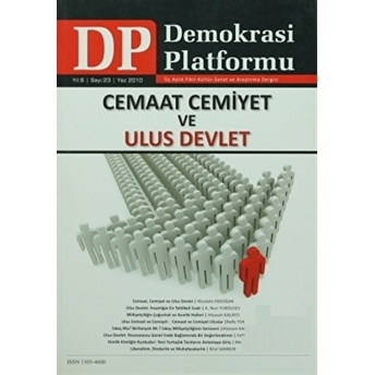 Cemaat, Cemiyet Ve Ulus Devlet - Demokrasi Platformu Sayı: 23 Kolektif