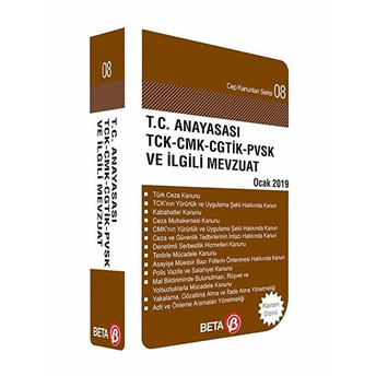 Cep Kanunlar Serisi 08 - T.c. Anyasası Tck-Cmk-Cgtik-Pvsk Ve Ilgili Mevzuat Celal Ülgen