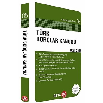 Cep Kanunları Serisi 05 - Türk Borçlar Kanunu (Cep Boy) Celal Ülgen