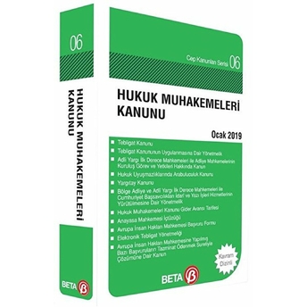 Cep Kanunları Serisi 06 - Hukuk Muhakemeleri Kanunu (Cep Boy) Celal Ülgen