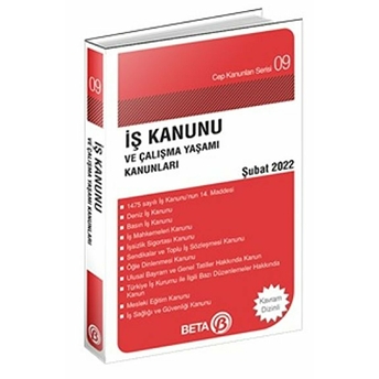 Cep Kanunları Serisi 09 - Iş Kanunu Ve Çalışma Yaşamı Kanunları Celal Ülgen