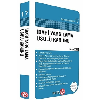 Cep Kanunları Serisi 17 - Idari Yargılama Usulü Kanunu (Yeni) Celal Ülgen