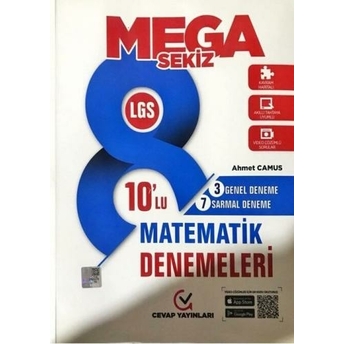 Cevap Yayınları 8. Sınıf Lgs Mega Matematik 10 Lu Denemeleri Ahmet Camus