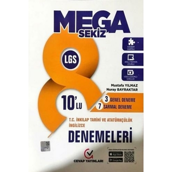 Cevap Yayınları 8. Sınıf Lgs Mega T.c. Inkılap Tarihi Ve Atatürkçülük 10 Lu Deneme Mustafa Yılmaz