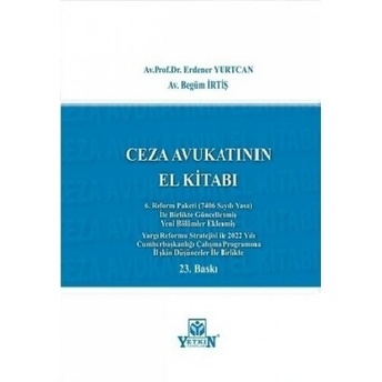 Ceza Avukatının El Kitabı Erdener Yurtcan