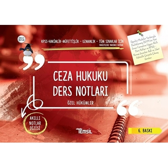 Ceza Hukuku Ders Notları - Özel Hükümler