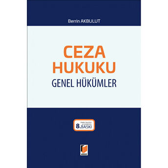 Ceza Hukuku Genel Hükümler Ciltli Berrin Akbulut