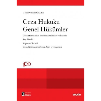 Ceza Hukuku Genel Hükümler Murat Volkan Dülger