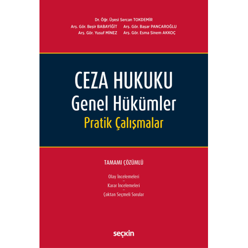 Ceza Hukuku Genel Hükümler Pratik Çalışmalar Sercan Tokdemir