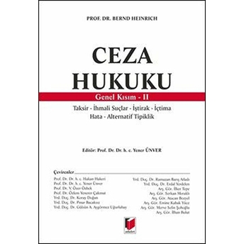 Ceza Hukuku - Genel Kısım 2