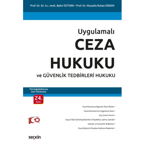 Ceza Hukuku Ve Güvenlik Tedbirleri Hukuku Bahri Öztürk