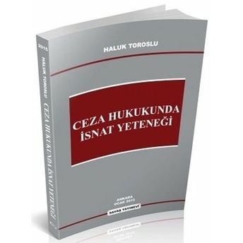 Ceza Hukukunda Isnat Yeteneği Haluk Toroslu