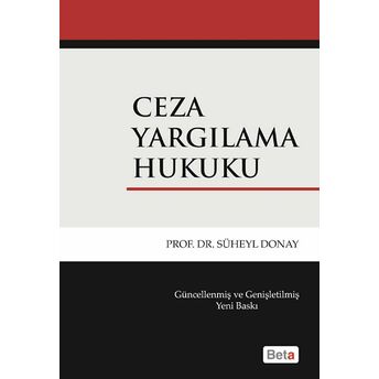 Ceza Yargılama Hukuku Süheyl Donay