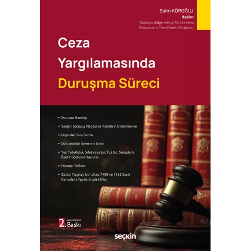 Ceza Yargılamasında Duruşma Süreci Saim Köroğlu