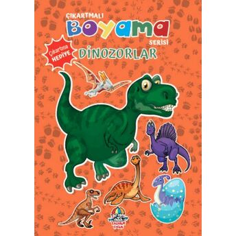 Çıkartmalı Boyama Serisi - Dinozorlar