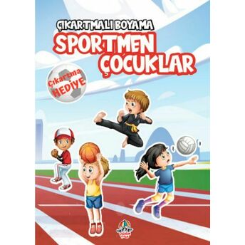 Çıkartmalı Boyama - Sportmen Çocuklar