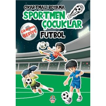 Çıkartmalı Boyama - Sportmen Çocuklar - Futbol