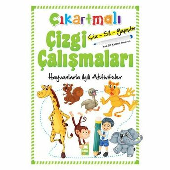 Çıkartmalı Çizgi Çalışmaları Hayvanlarla Ilgili Aktiviteler Kolektif