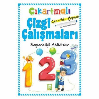 Çıkartmalı Çizgi Çalışmaları Sayılarla Ilgili Aktiviteler Kolektif