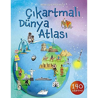 Çıkartmalı Dünya Atlası / Ülkelerin Özellikleri Alice Pearcey