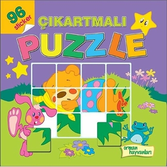 Çıkartmalı Puzzle - Orman Hayvanları Kolektif