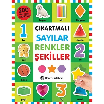 Çıkartmalı Sayılar Renkler Şekiller Kolektif